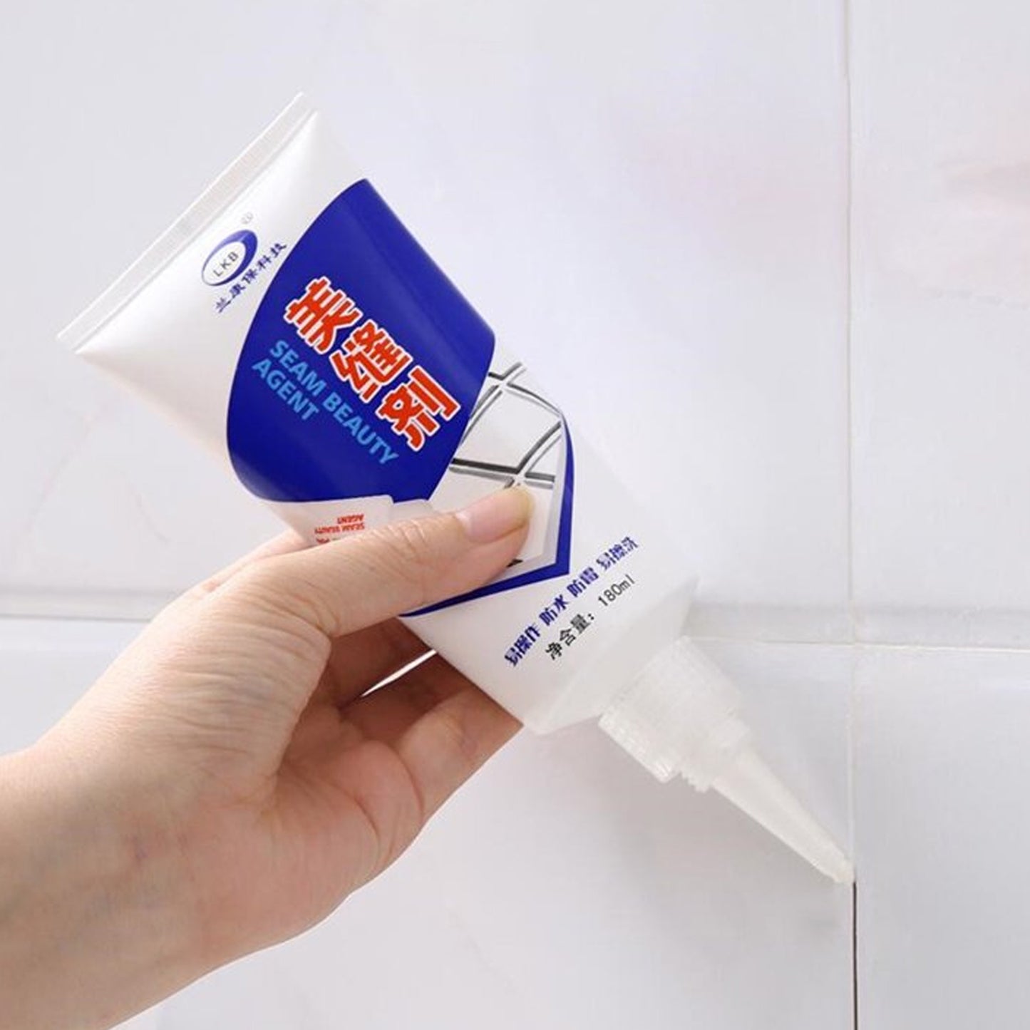 17747 Waterproof Tile Gap Crack Grout Filler Water-resistant Silicone Sealant For Diy Home Sink Gaps Tiles Gaps Grouts Repair Filler Tube For Home Office Bathroom Toilets Kitchen (180 Ml)