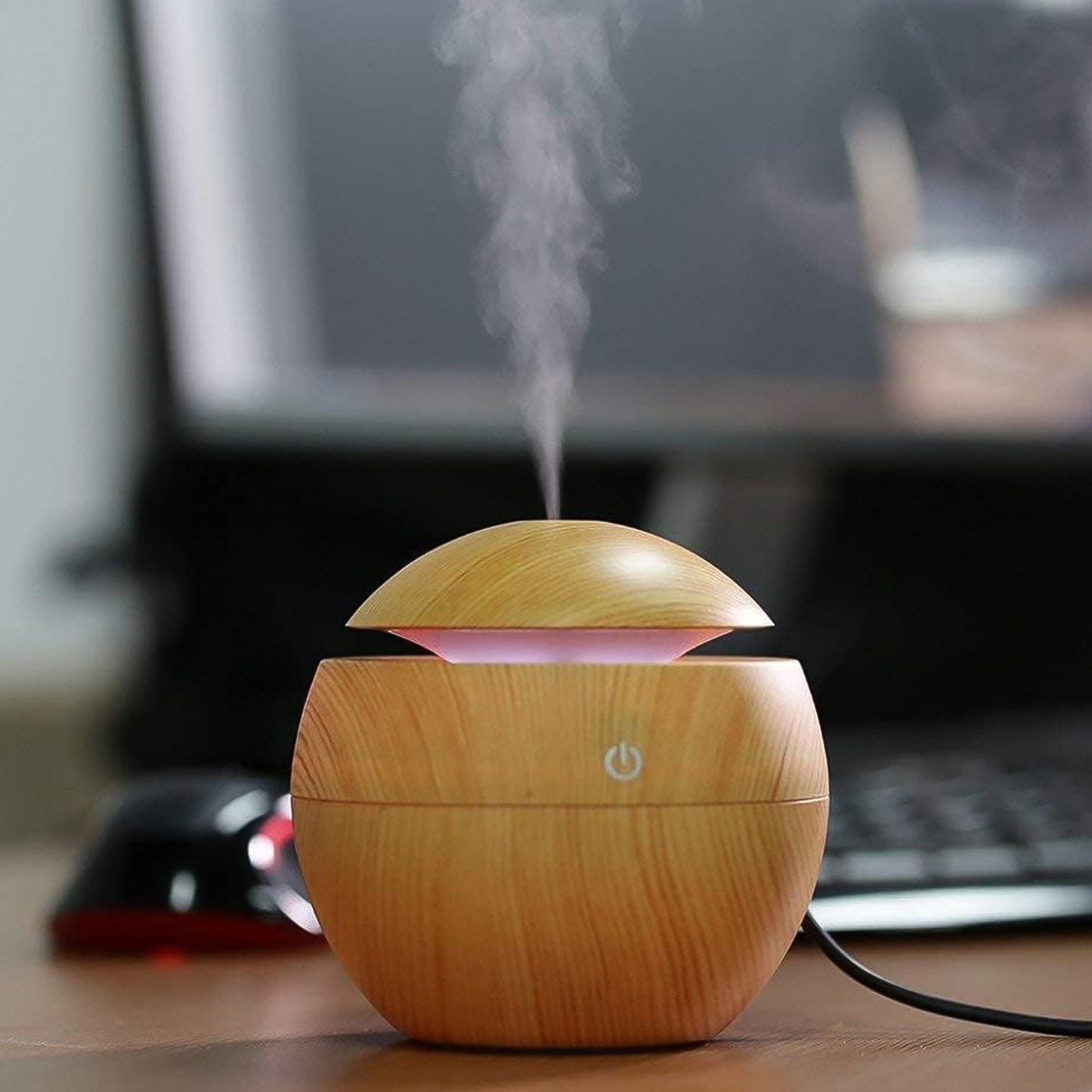 Ultrasonic Aromatherapy Humidifier Usb Desktop (130 Ml 1 Pc)