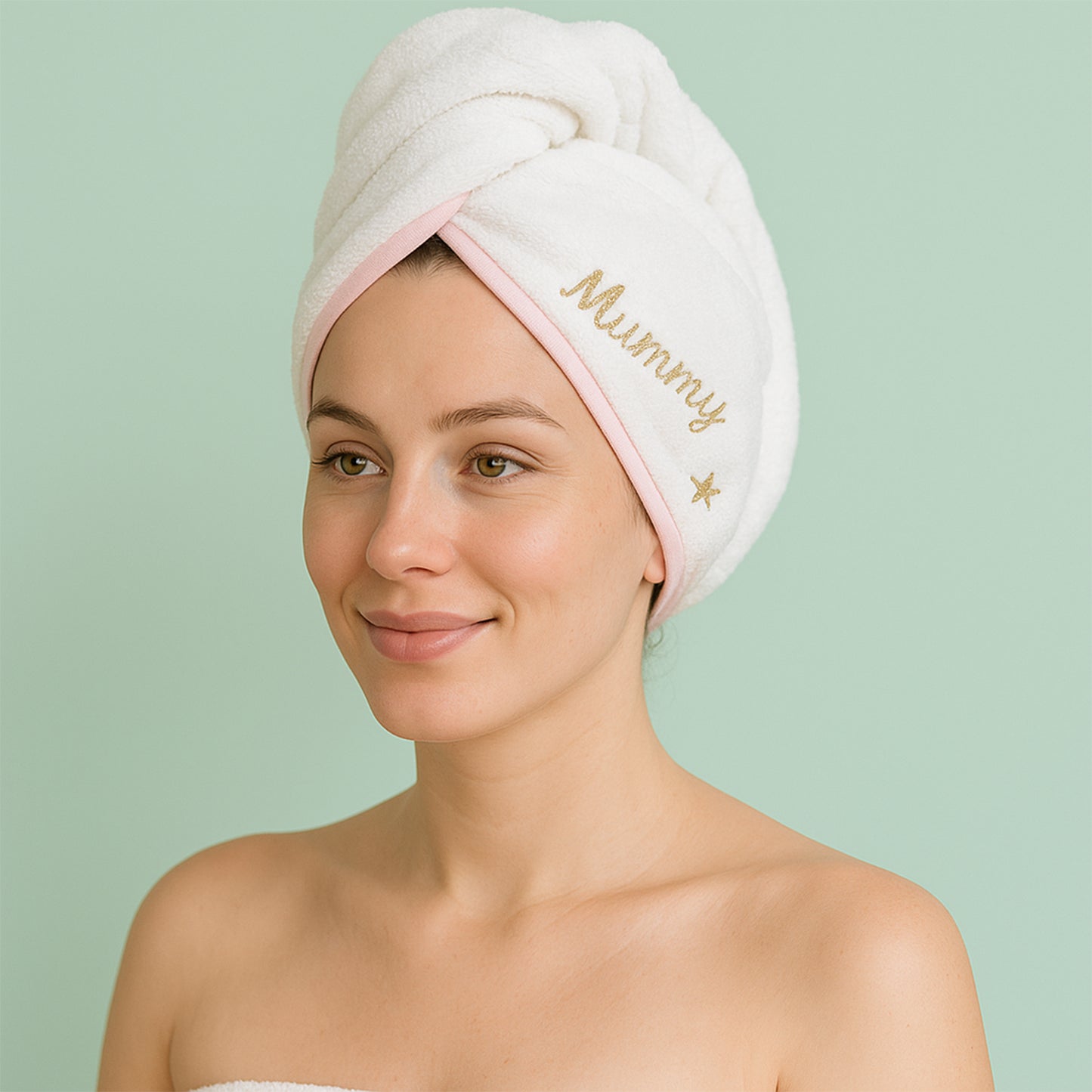 Luxury Microfiber Hair-drying Towel Wrap (1 Pc)