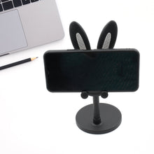 Angle adjustable phone stand with bunny design for tablets and phones