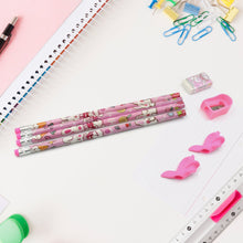 Kids' erasers and sharpener with stationery set.