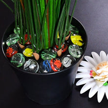 Glass stones for aquarium decoration