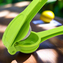 Practical lemon squeezer with built-in opener