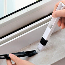 2 in 1 Multi-Function Plastic Window Slot Wardrobe Dust Removal Cleaning Brush