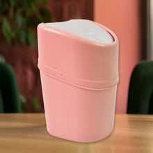 Mini Trash Can, Dustbin Plastic Garbage Can with Lid (1 Pc)