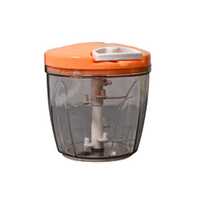 6 blade 2-in-1 manual food chopper, compact and powerful