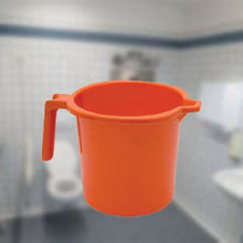 Different color options for plastic bathroom mug.