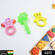 Colorful rattle set for babies, 3 pcs