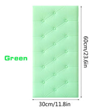 Green self-adhesive wallpaper with a modern 3D effect