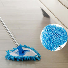 an adjustable mop head with stainless steel for efficient floor cleaning.