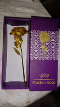 Luxury Decorative Gold Plated Artificial Golden Rose with Premium Box