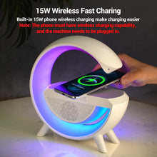 1393   3-in-1 Multi-function Led Night Lamp With Bluetooth Speaker Wireless Charging For Bedroom For Music Party And Mood Lighting - Perfect Gift For All Occasions