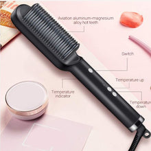 6168 Hqt-909b Hair Straightener Used While Massaging Hair Scalps And Head.