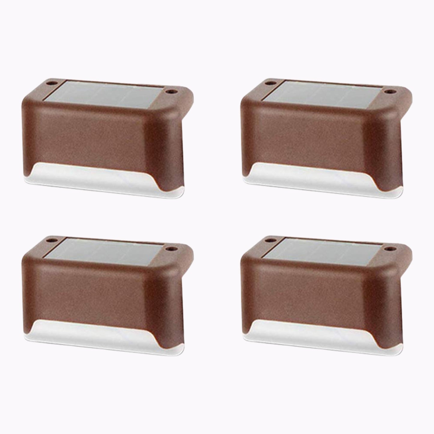 9412 Solar Decorative Lights Waterproof Durable Garden Atmosphere Lights Stair Lights Railing Lights Step Steps Lights For Outdoor Patio Courtyard Stair Step Fence Patio Stairsyard Garden Pathway ( 4 Pc Set)