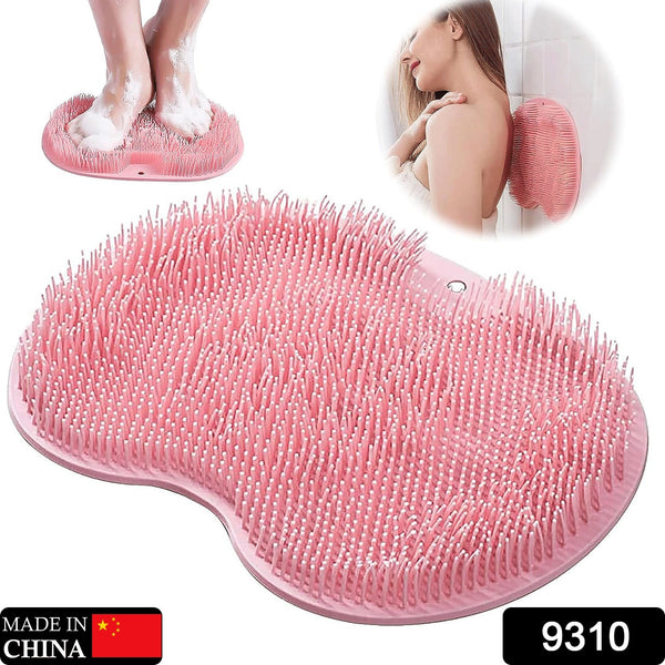 9310 Silicone Bath Massage Cushion With Suction Cup Shower Foot Scubber Brush Foot Bath Mat Scrubber Anti-slip Exfoliating Dead Skin Massage Pad Lazy Wash Feet Bathroom Mat