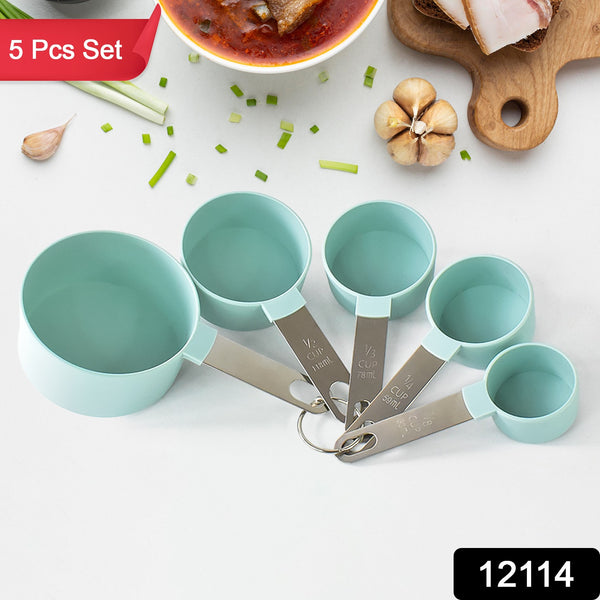 Stainless Steel And Plastics Measuring Cups (5 Pcs Set)