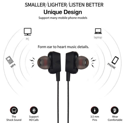 High Bass Stereo Sound Wired In Ear Earphones (1 Pc)