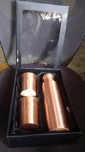 Copper Water Bottle 2 Glasses with Gift Box (3 Pcs Set)