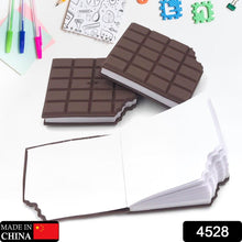 Small Chocolate Scented Diary Memo Notebook in Rectangular Chocolate Bite Shape with Original Chocolate Smell Personal Pocket Diary, Dairy book with Plain Pages for Kids