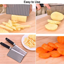 2007 Stainless Steel Vegetable Salad Chopping Knife Crinkle Cutters