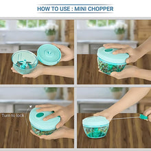 3 Blades Handy Chopper And Slicer Used Widely For Chopping And Slicing (450 Ml  1 Pc)